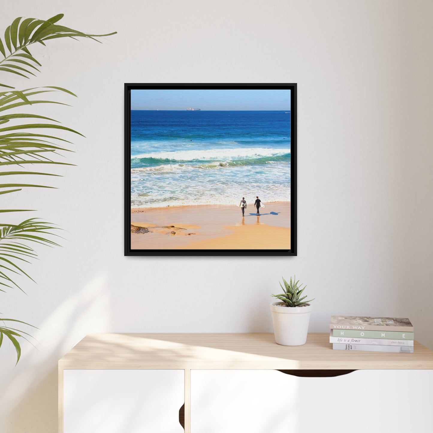 Surfers (framed canvas)
