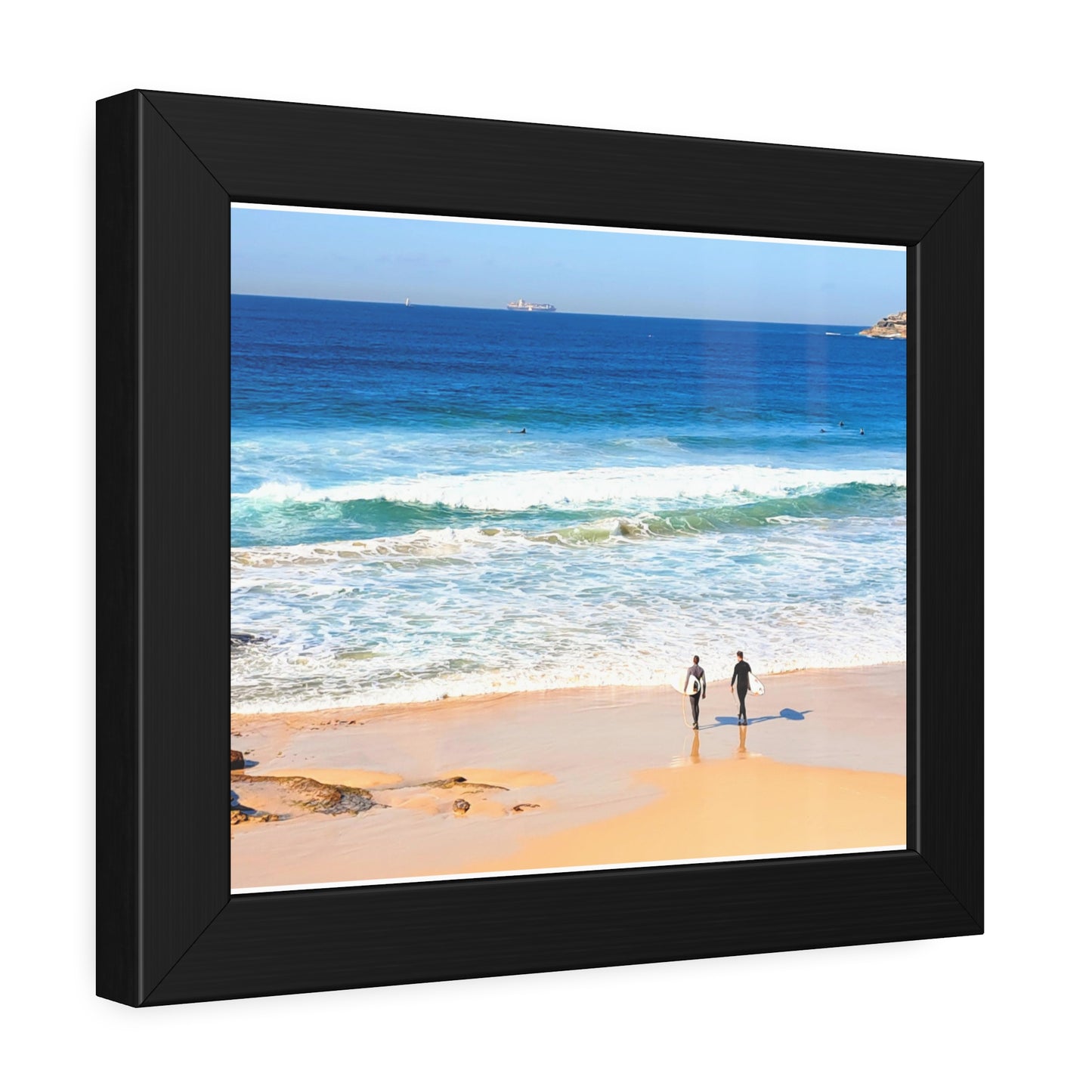 Surfers (framed print)