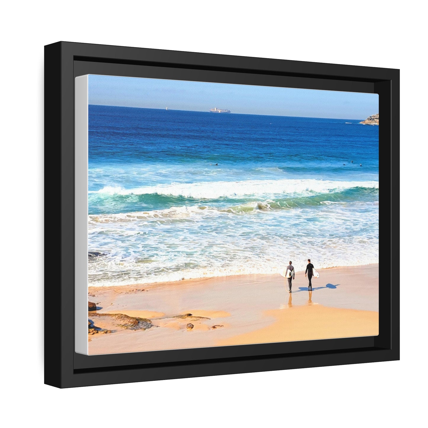 Surfers (framed canvas)