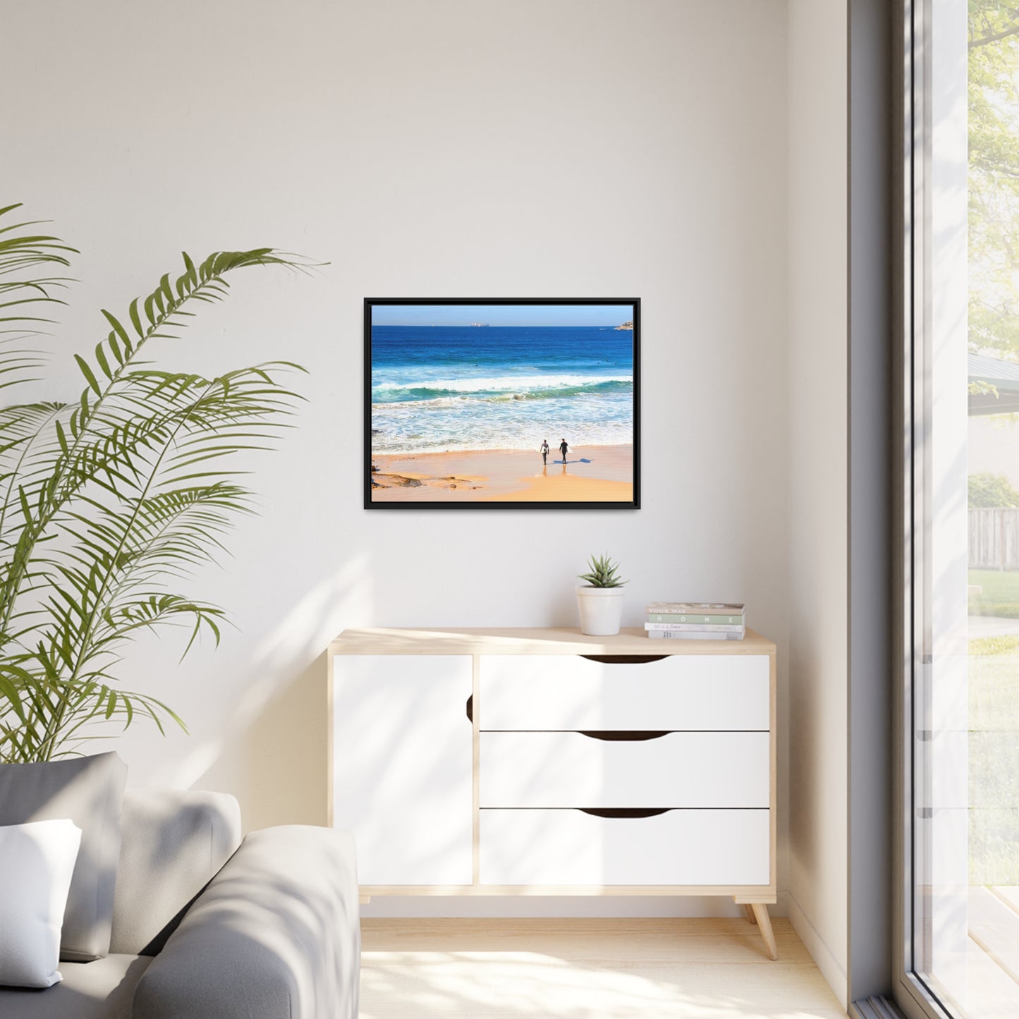 Surfers (framed canvas)