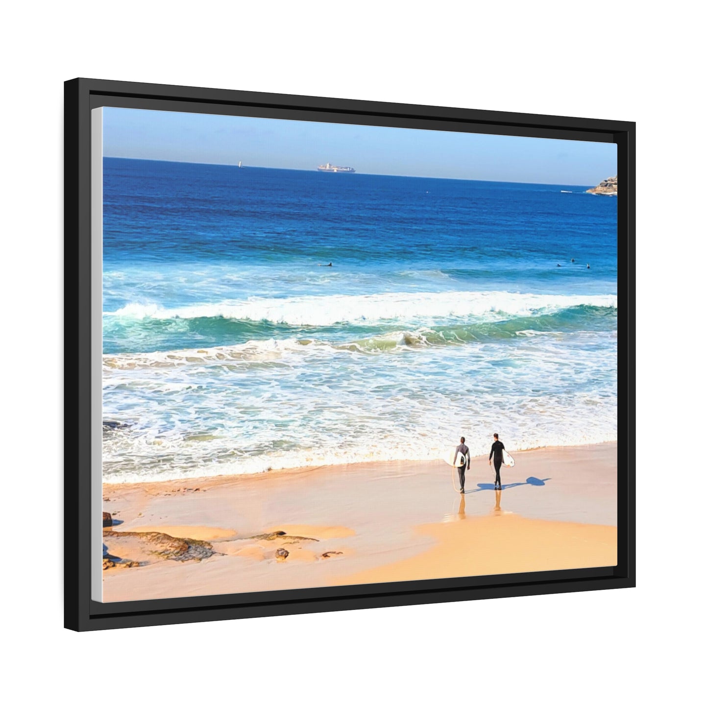 Surfers (framed canvas)