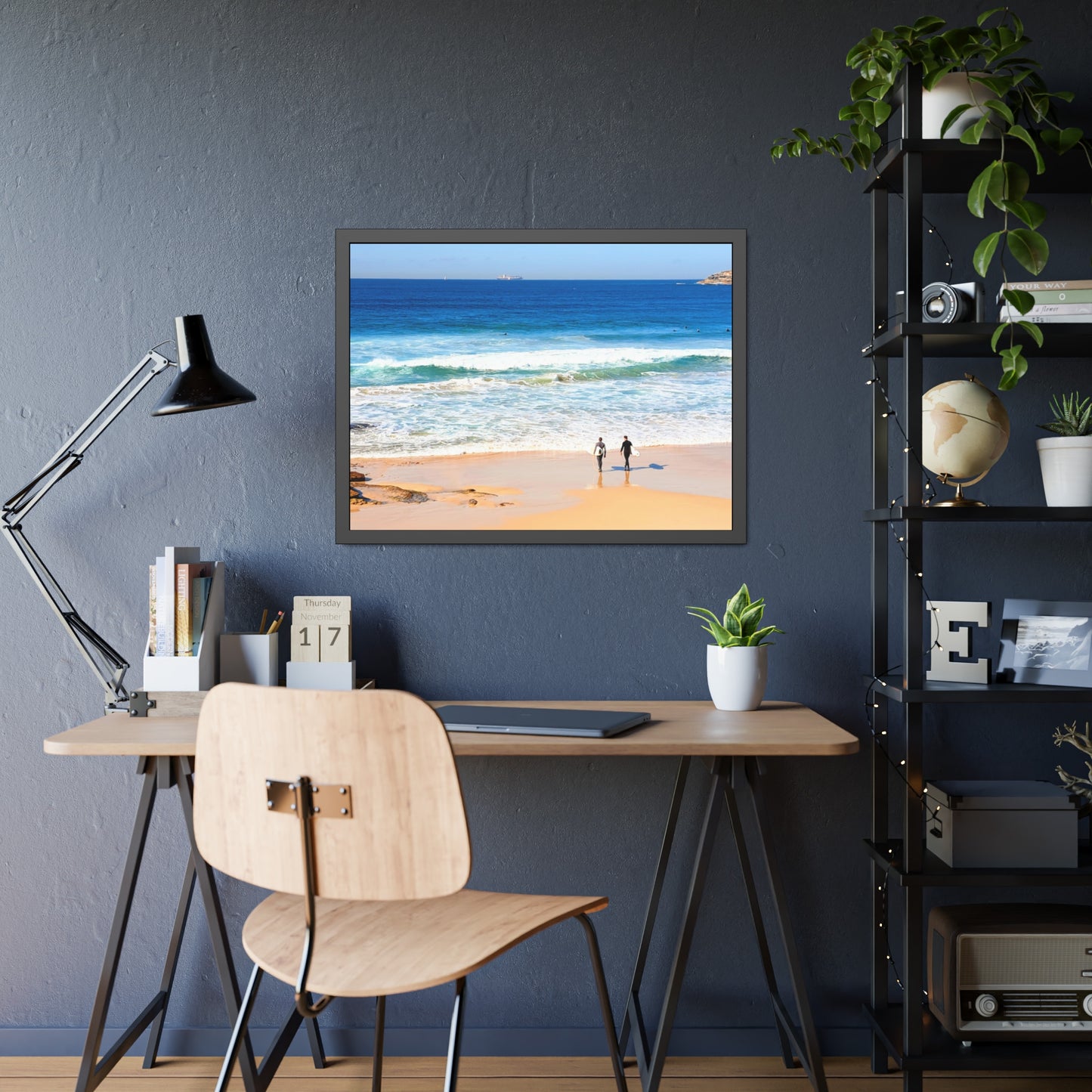 Surfers (framed print)