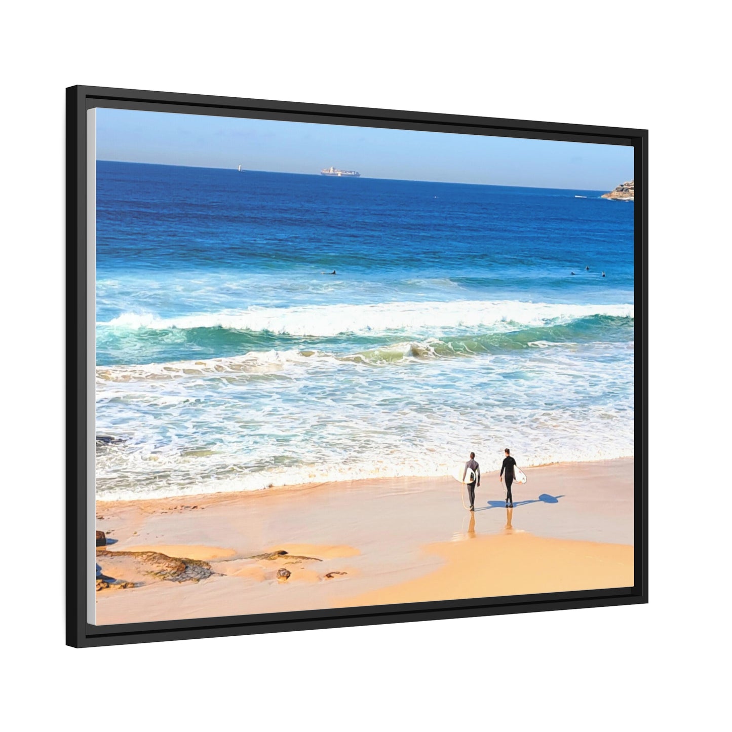 Surfers (framed canvas)
