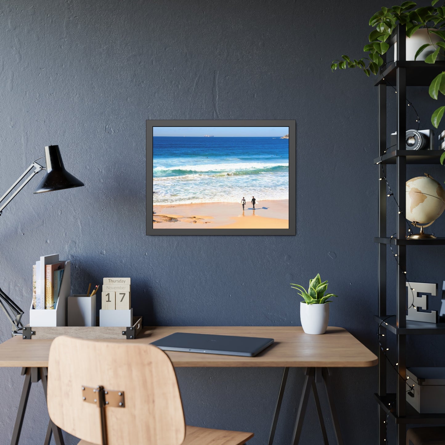 Surfers (framed print)