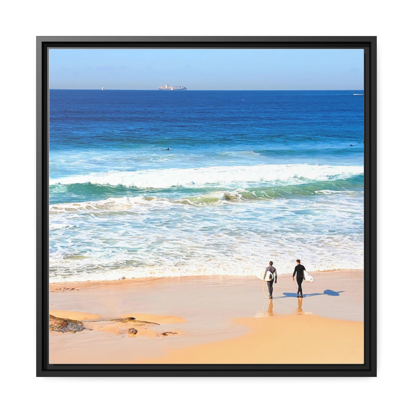 Surfers (framed canvas)