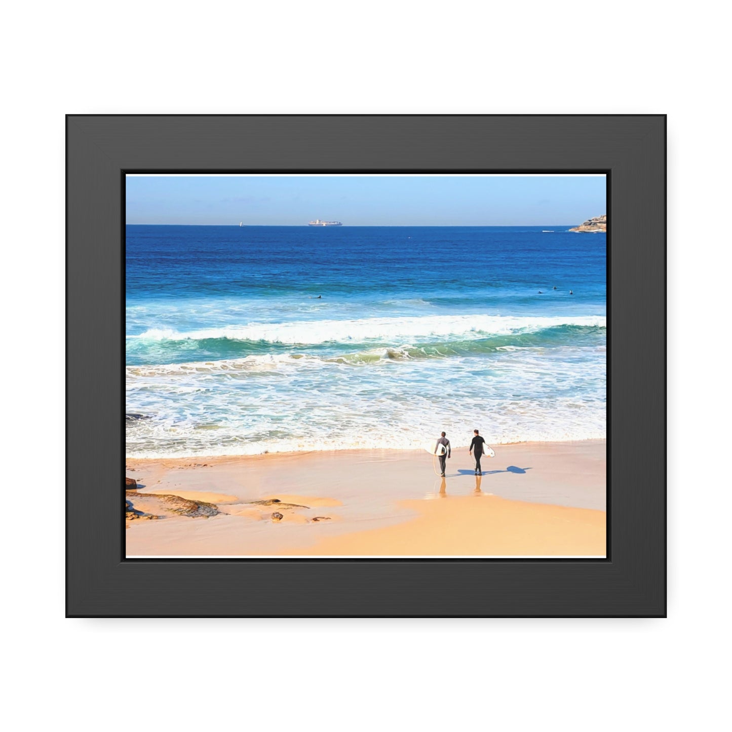 Surfers (framed print)