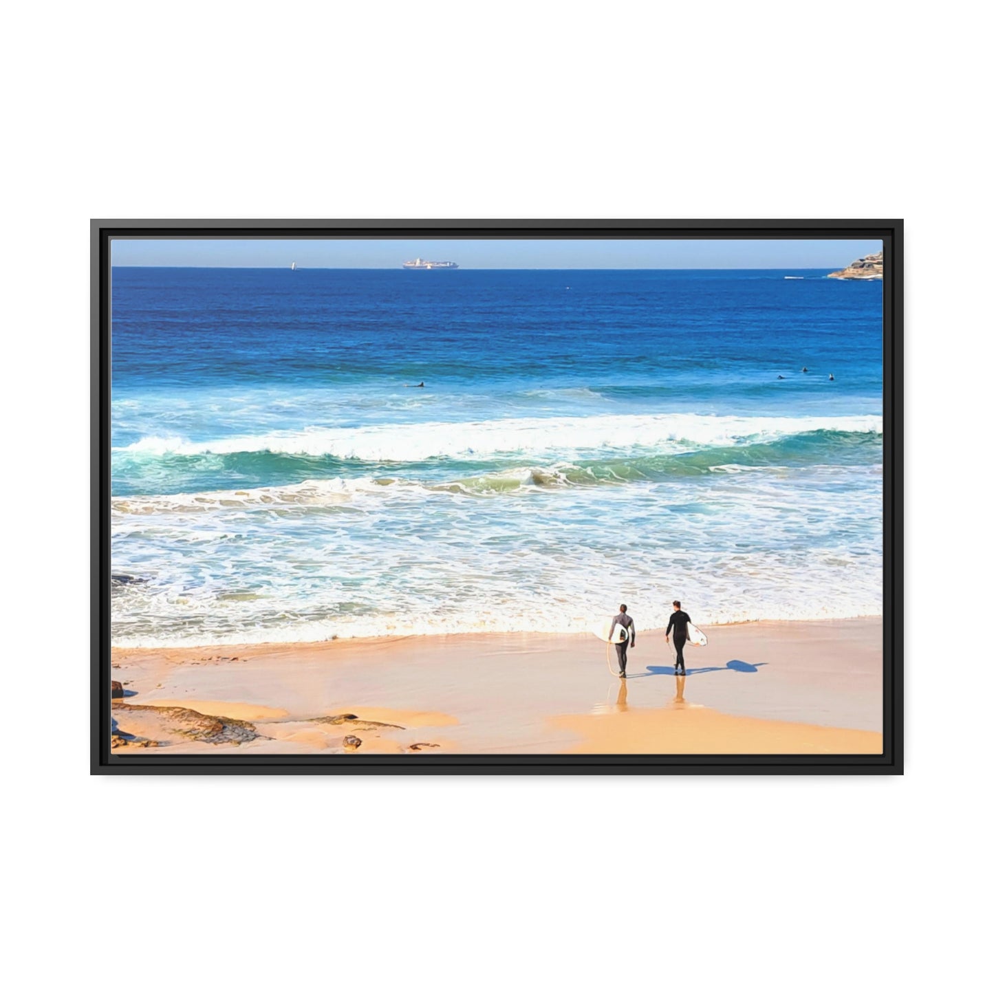 Surfers (framed canvas)