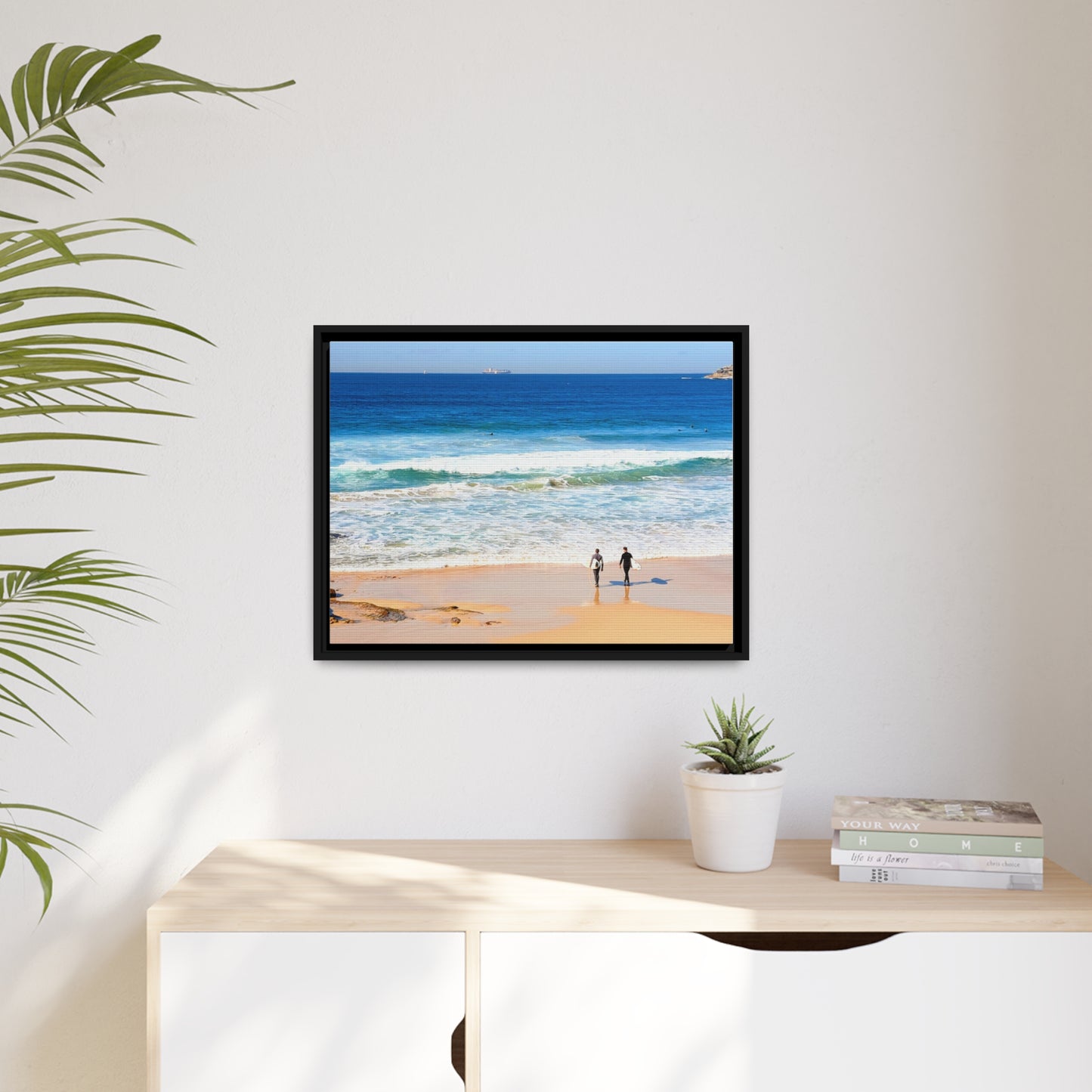 Surfers (framed canvas)