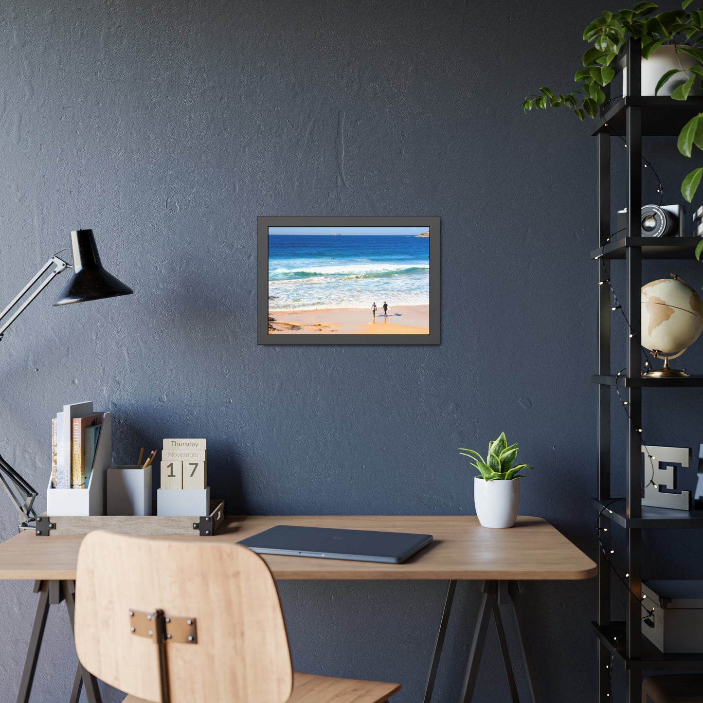 Surfers (framed print)