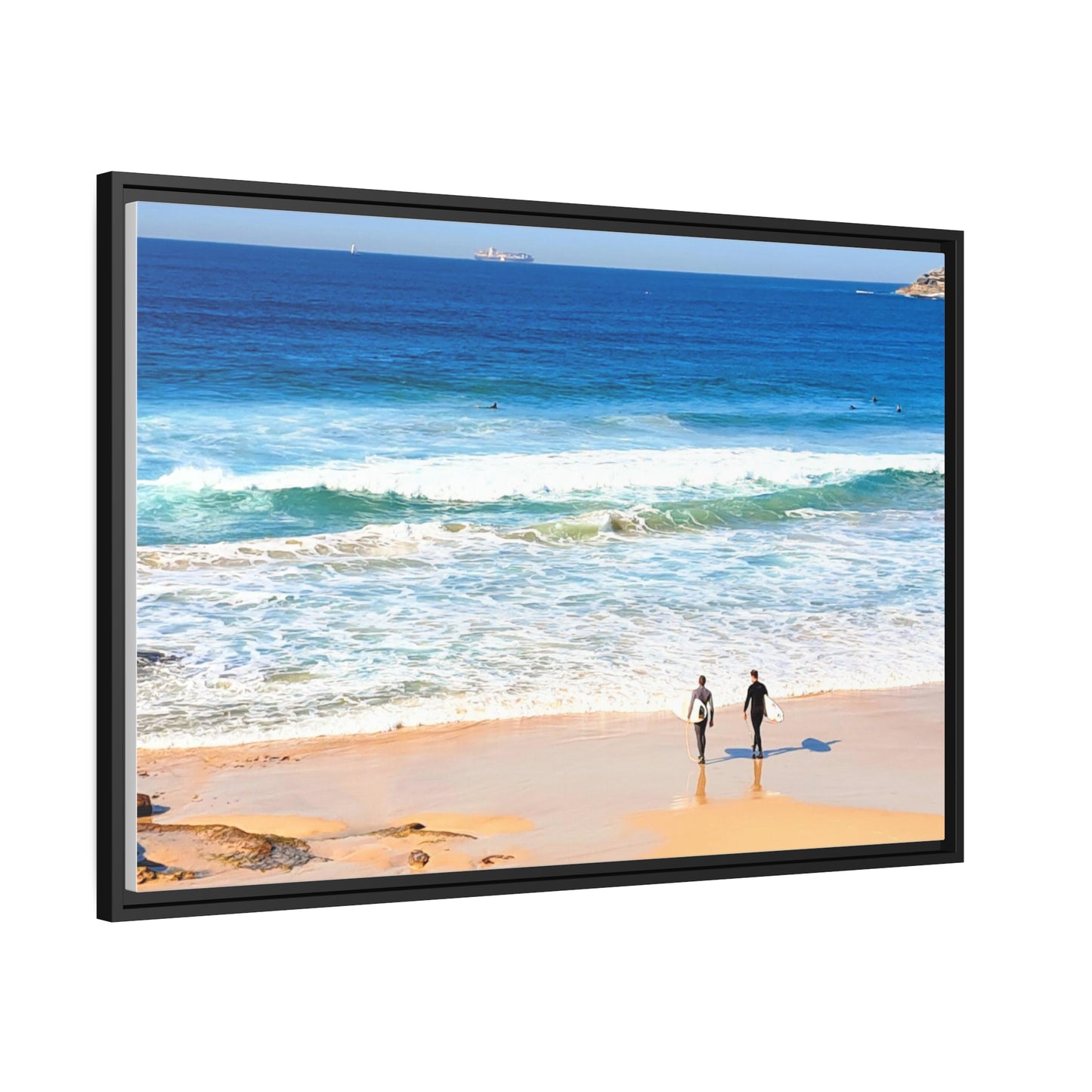Surfers (framed canvas)