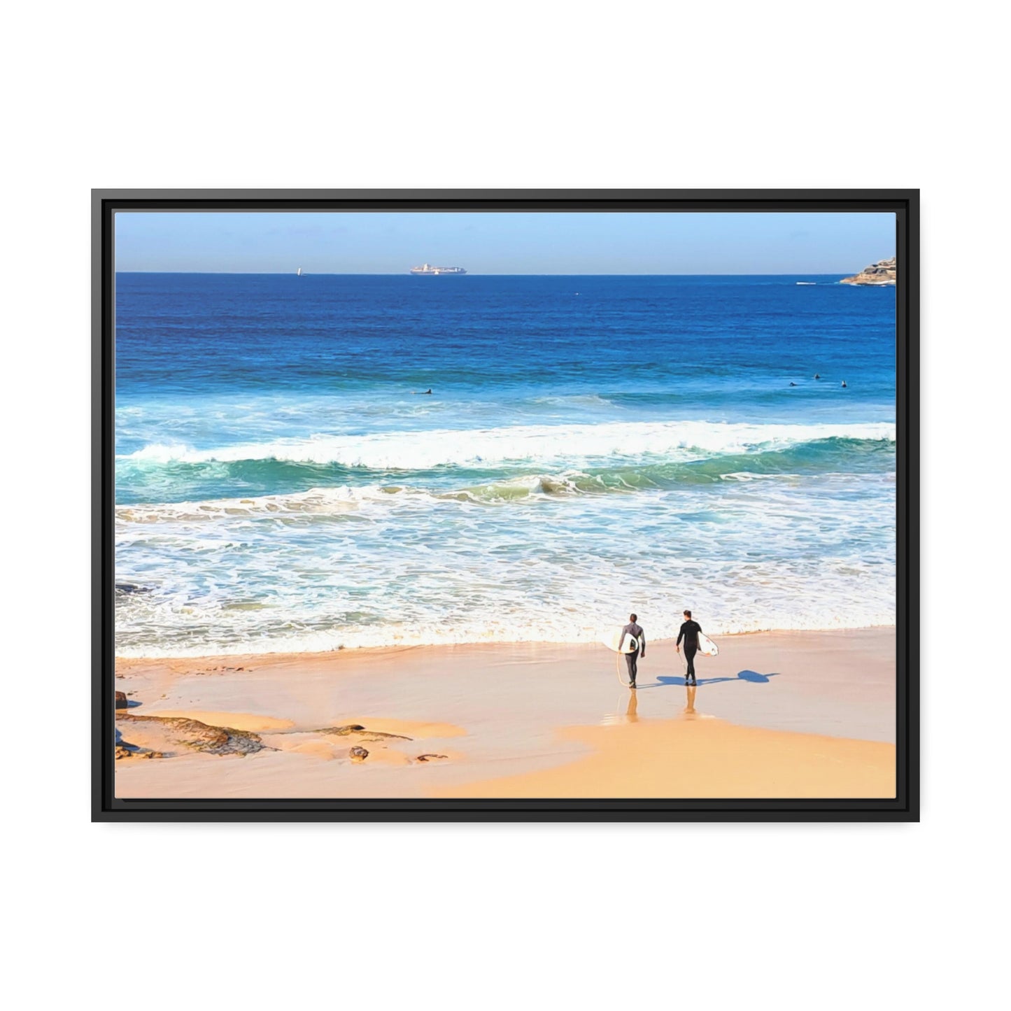 Surfers (framed canvas)