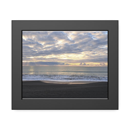 Playa Negra (impresión enmarcada) 
