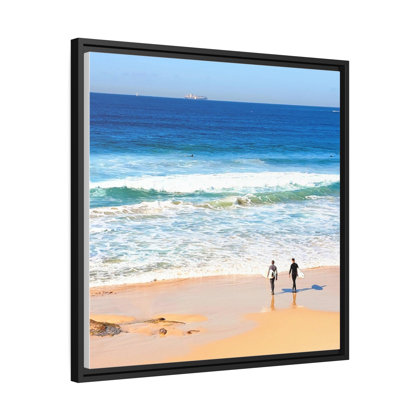Surfers (framed canvas)