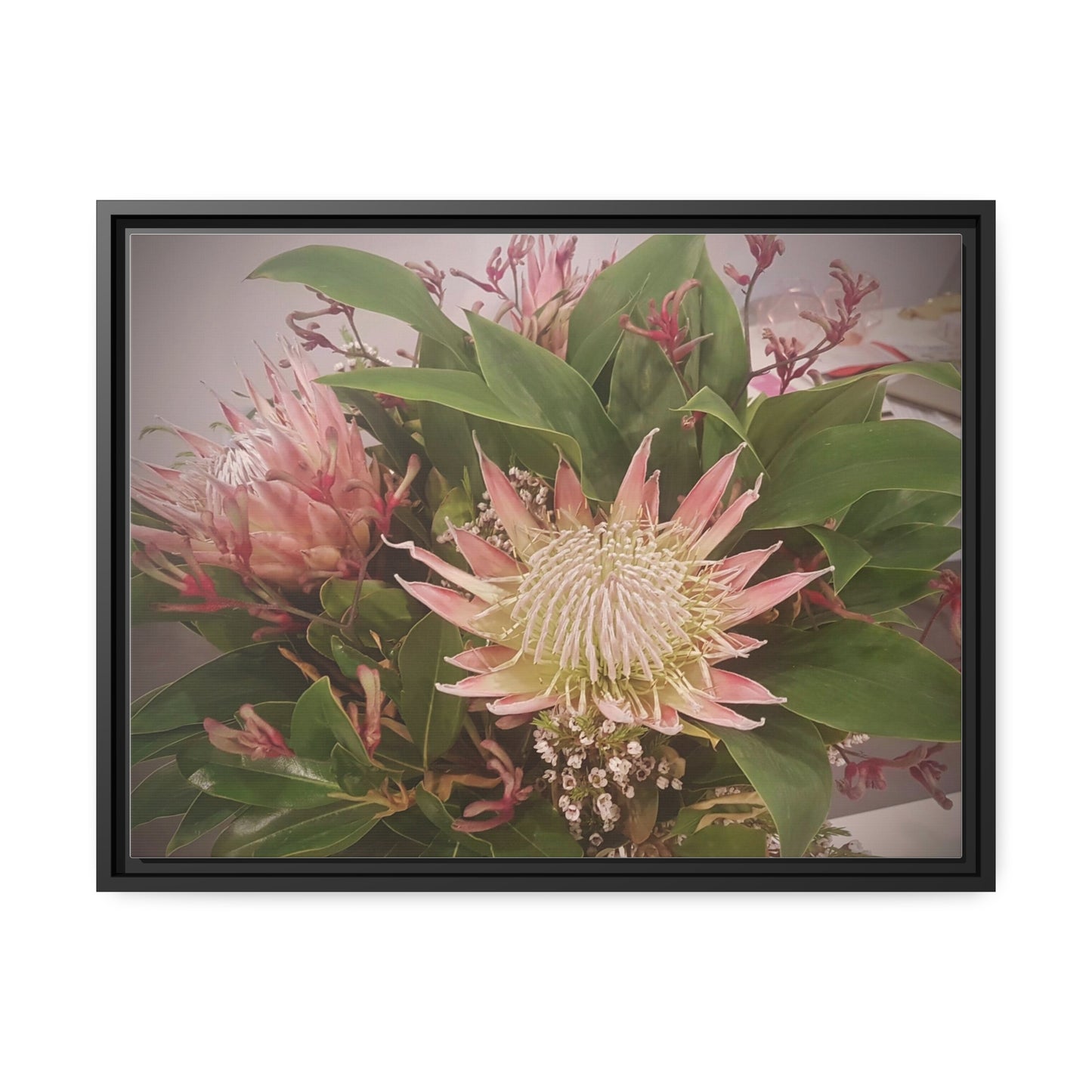 Flores (lienzo enmarcado) 
