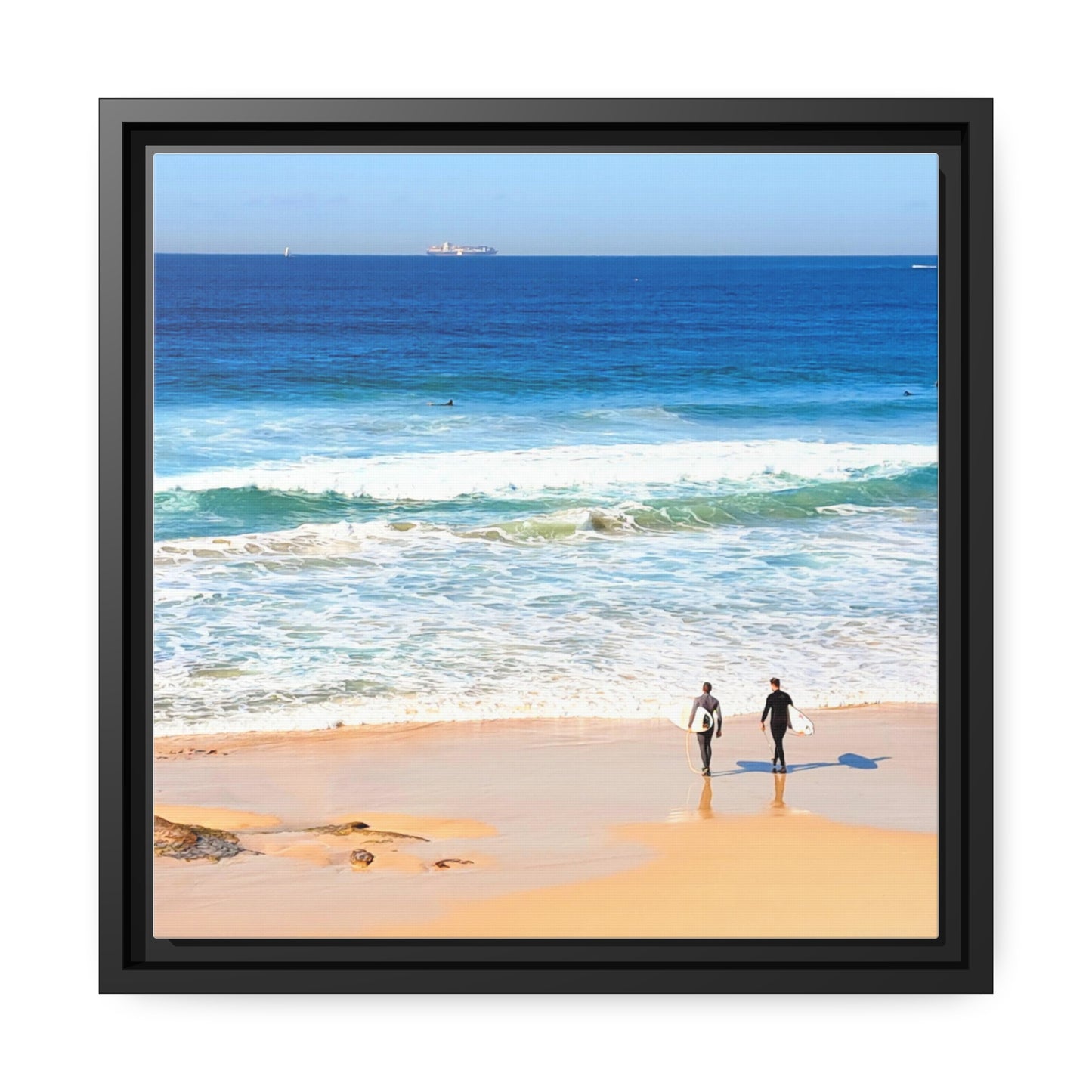 Surfers (framed canvas)