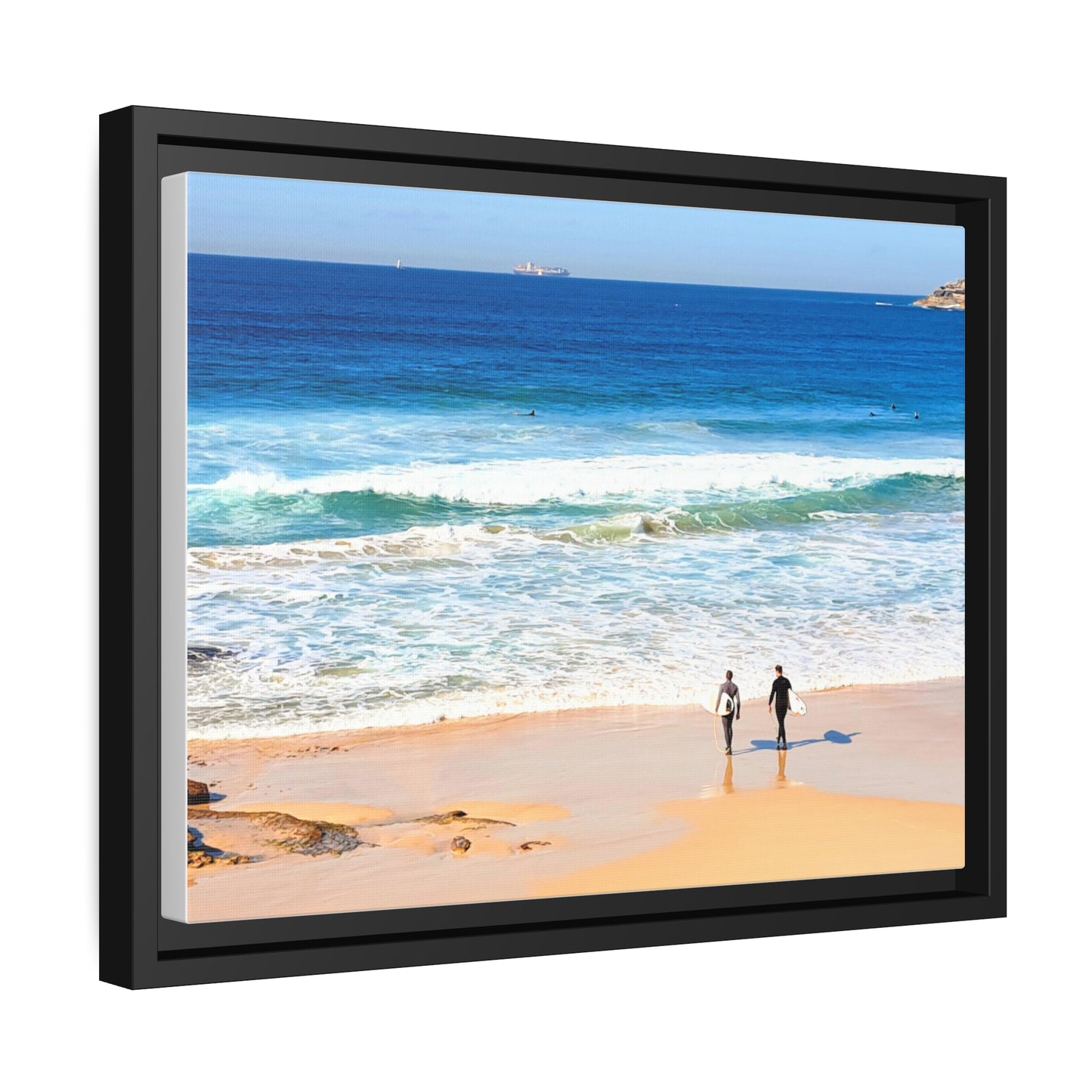 Surfers (framed canvas)